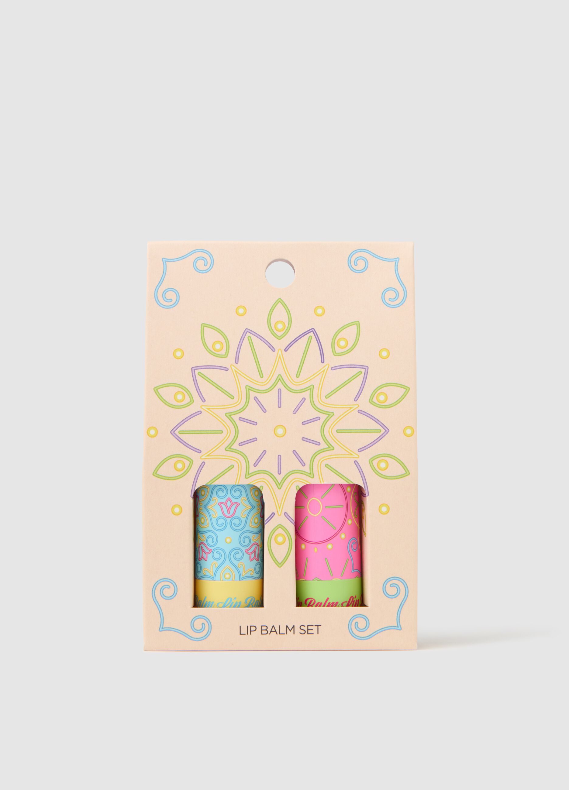 Lip balm kit: pistachio cream and almond cream