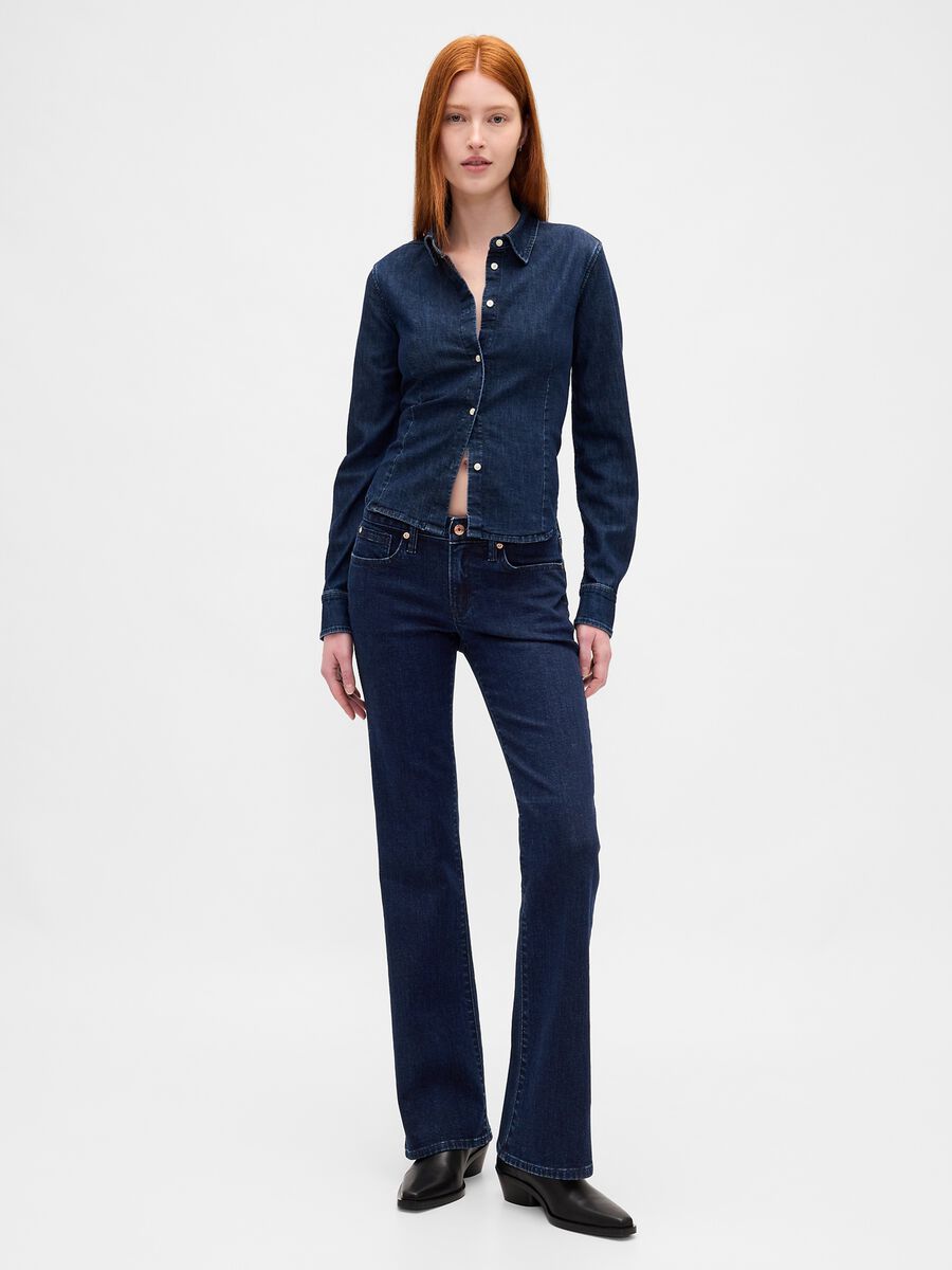 Stretch Blue Denim Trousers_0