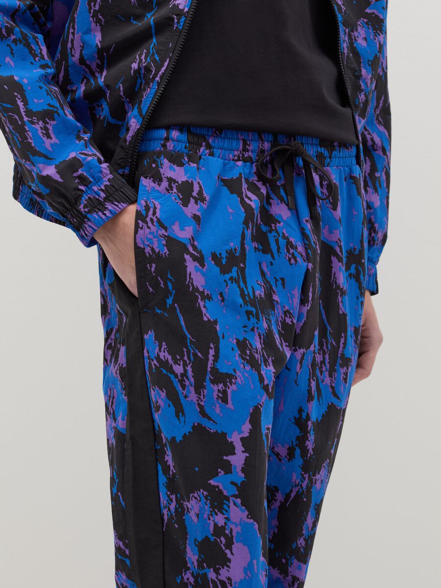 B.ANGEL X THE SEA BEYOND tie-dye joggers with drawstring_3