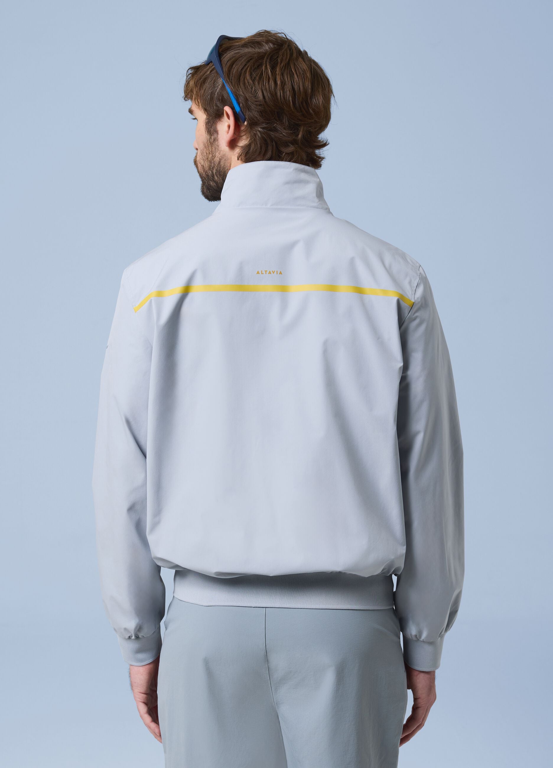 Giubbotto antivento grigio con zip ALTAVIA SAILING