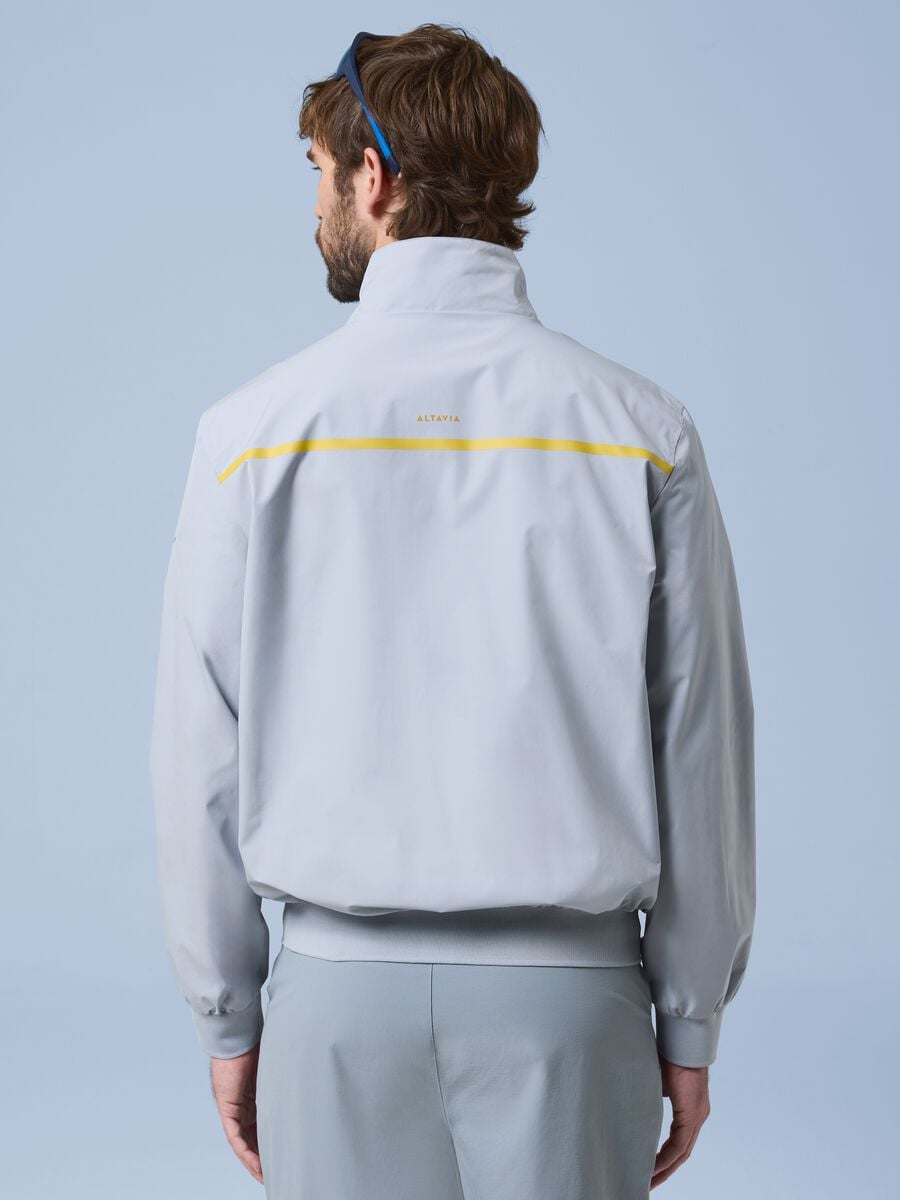 ALTAVIA SAILING grey windbreaker jacket with zip_3