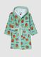 Green organic cotton hooded bathrobe_0