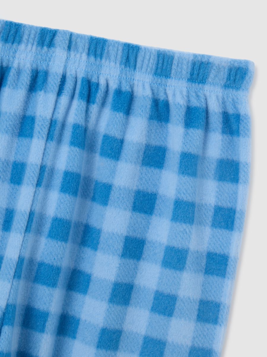 Blue and white fleece pyjamas_3
