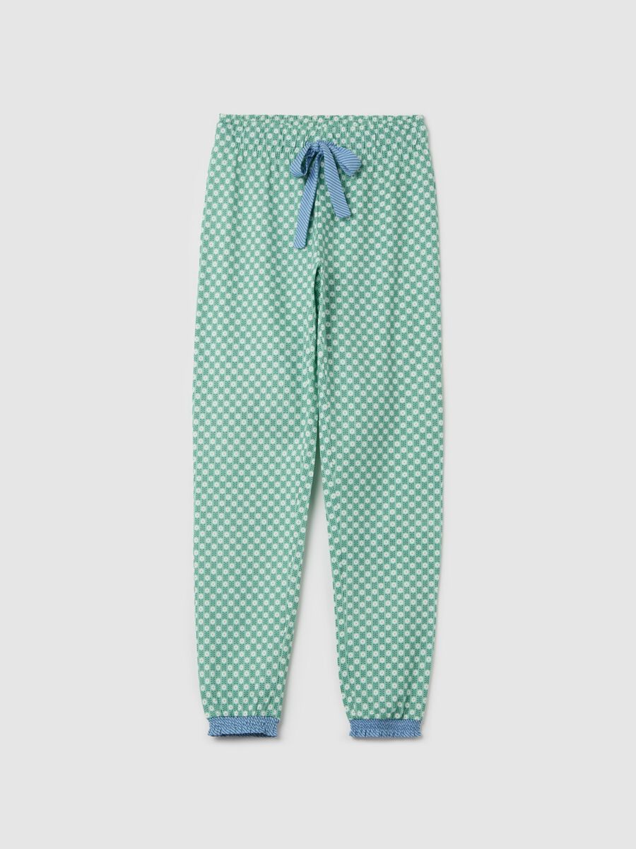 Pyjama trousers with small flowers_4