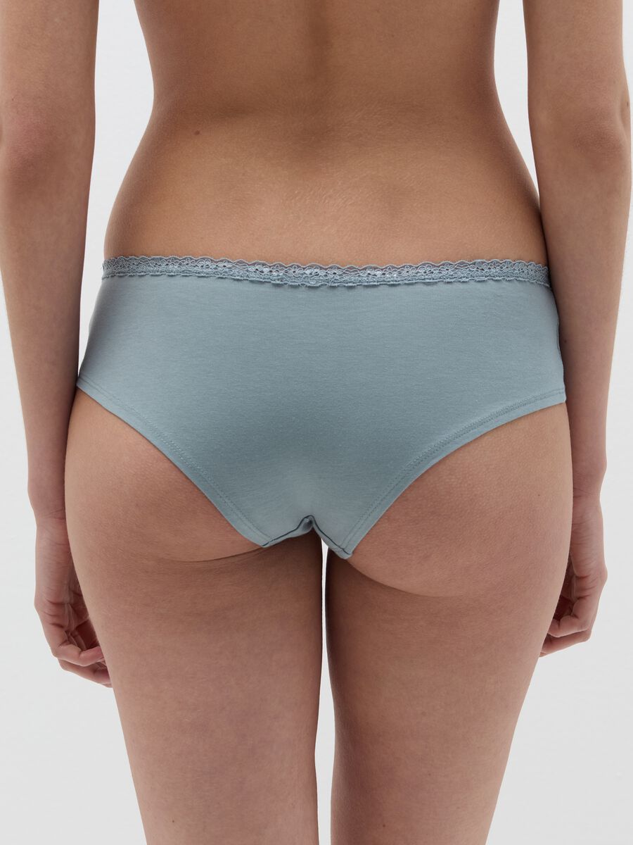 Two-pack French knickers with lace trim_4