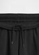 Black cotton blend trousers for girls_4