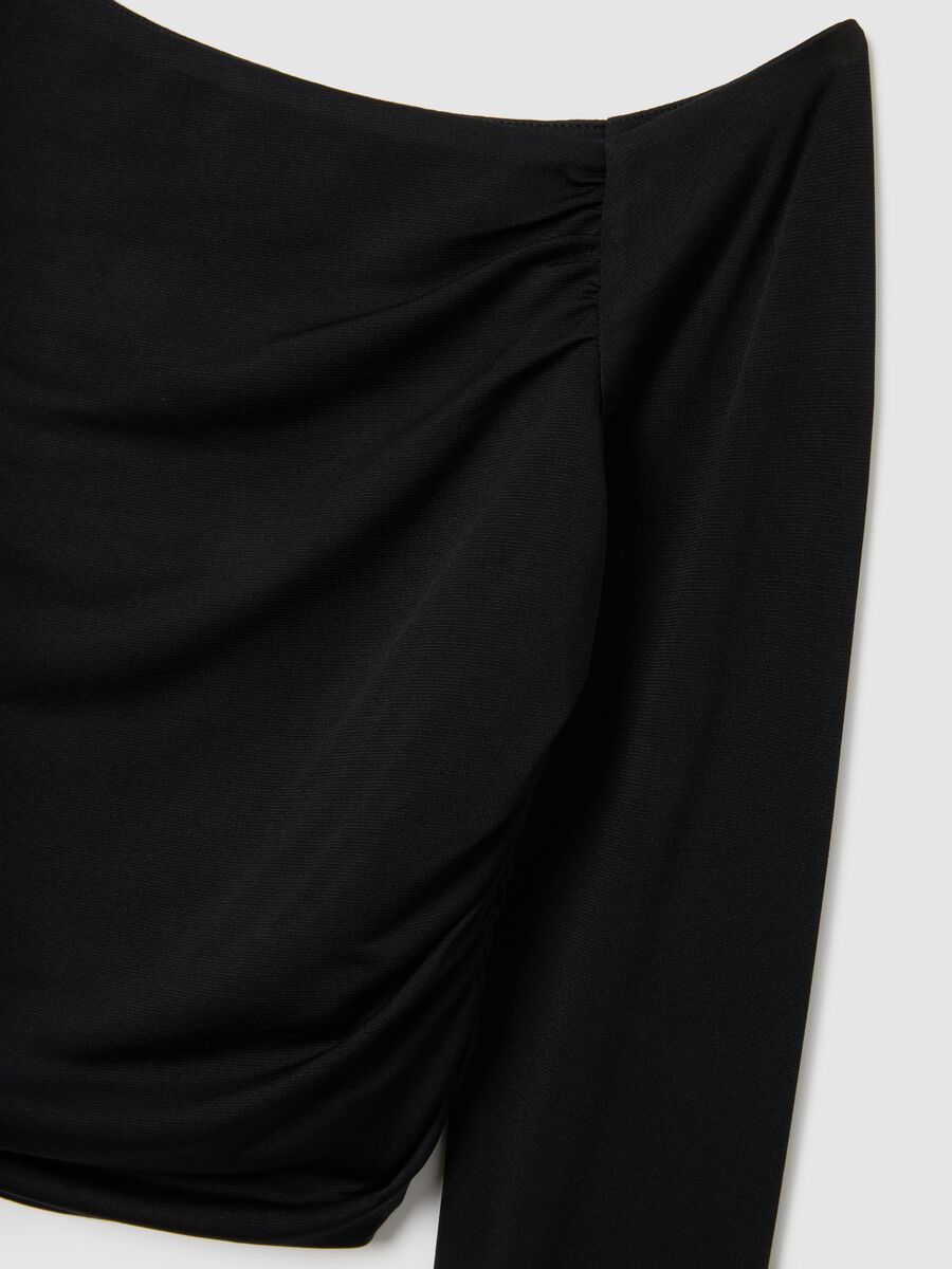 Black One-Shoulder Top_1