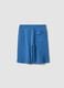 Boys' blue pure cotton shorts, comfort fit_4