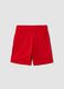 Boys&rsquo; red pure cotton shorts, regular fit_1