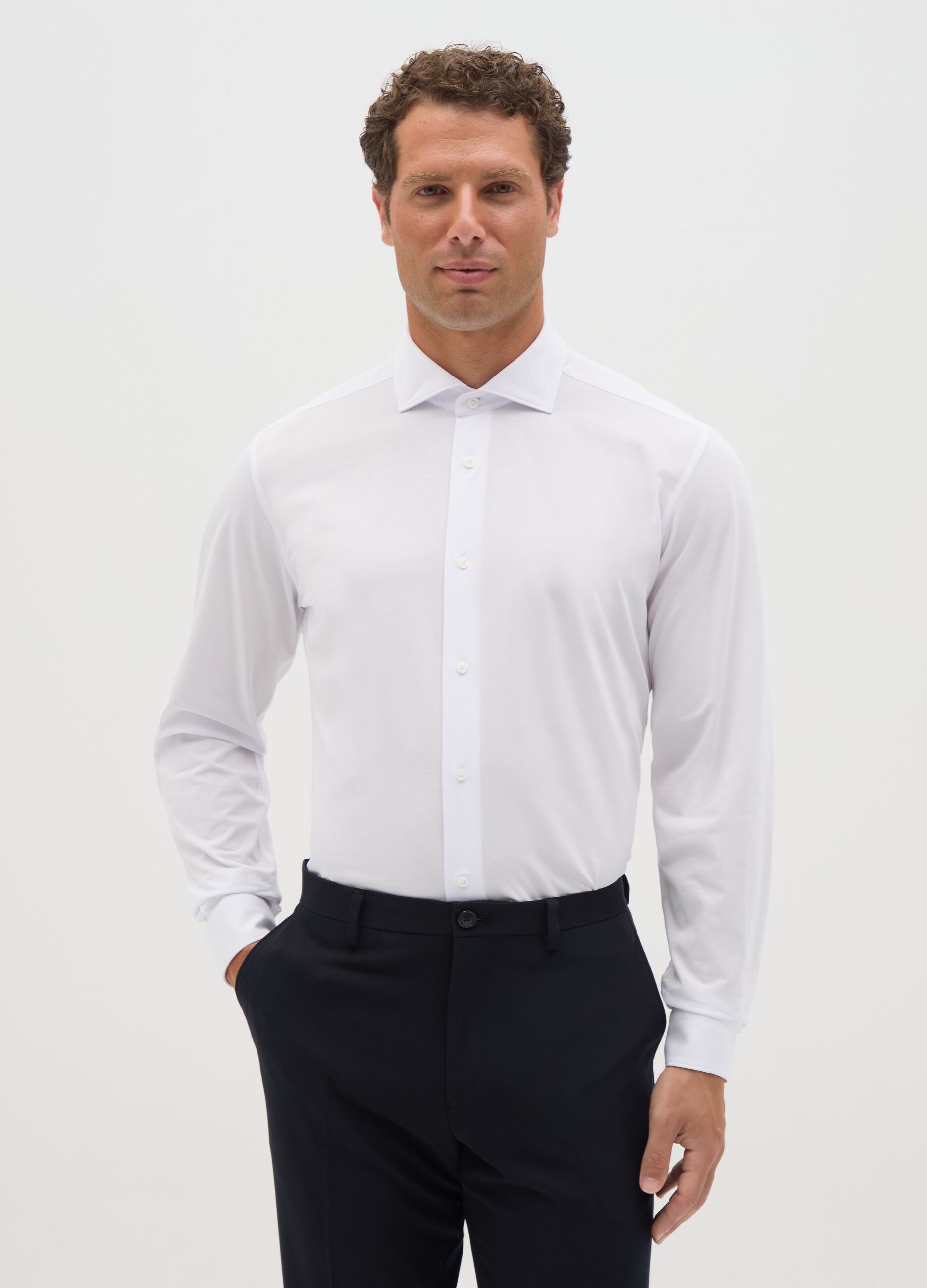 Regular-fit easy-iron-and-dry shirt