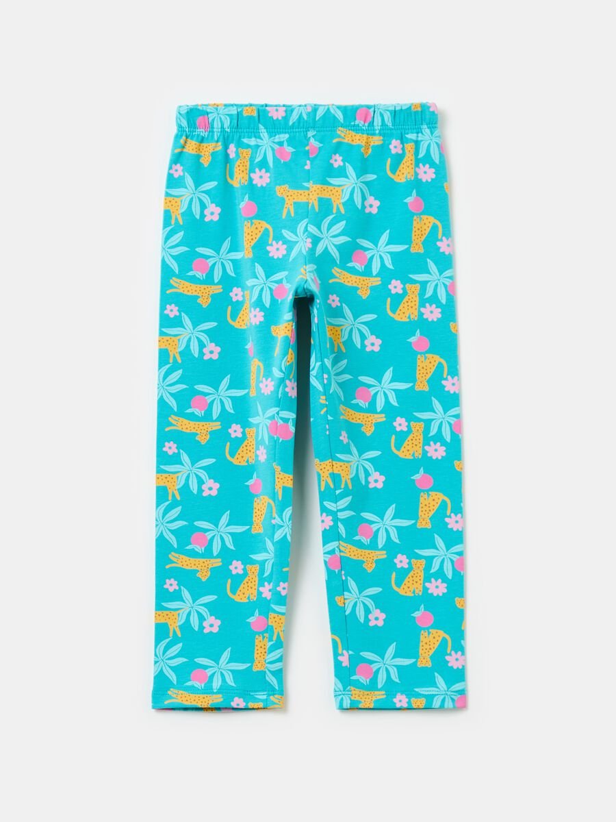 Three-quarter leggings with print_0