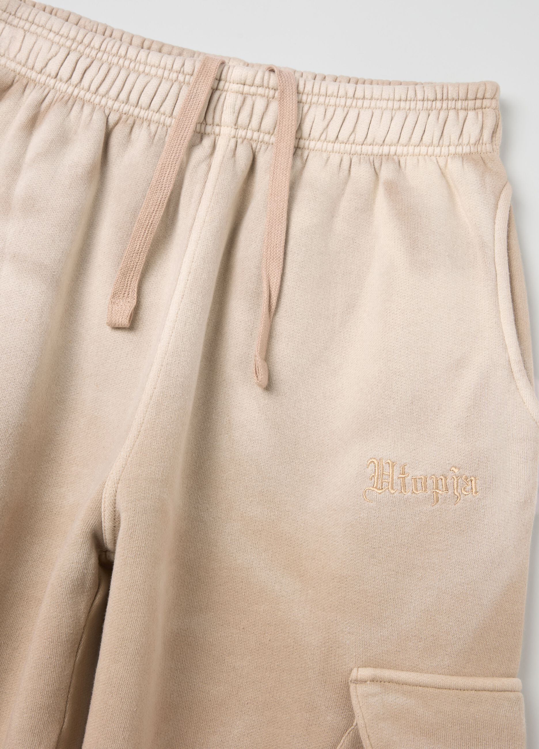 Sunfaded Cargo Sweatpants Vintage Sand