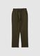 Dark Green Stretch Trousers_4