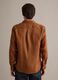 Brown pure linen shirt with button-down collar, regular fit_3