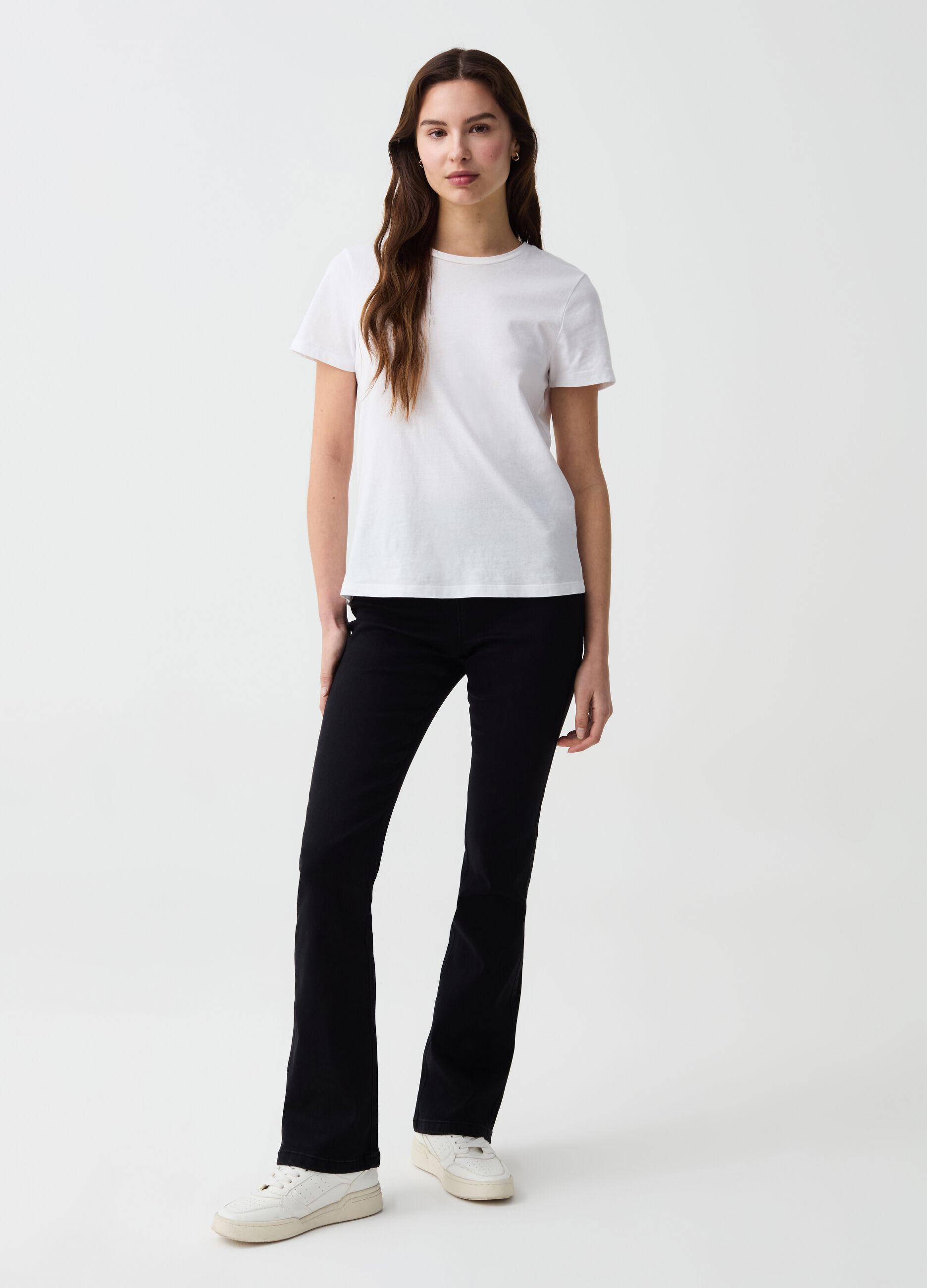 Stretch flare-fit jeggings