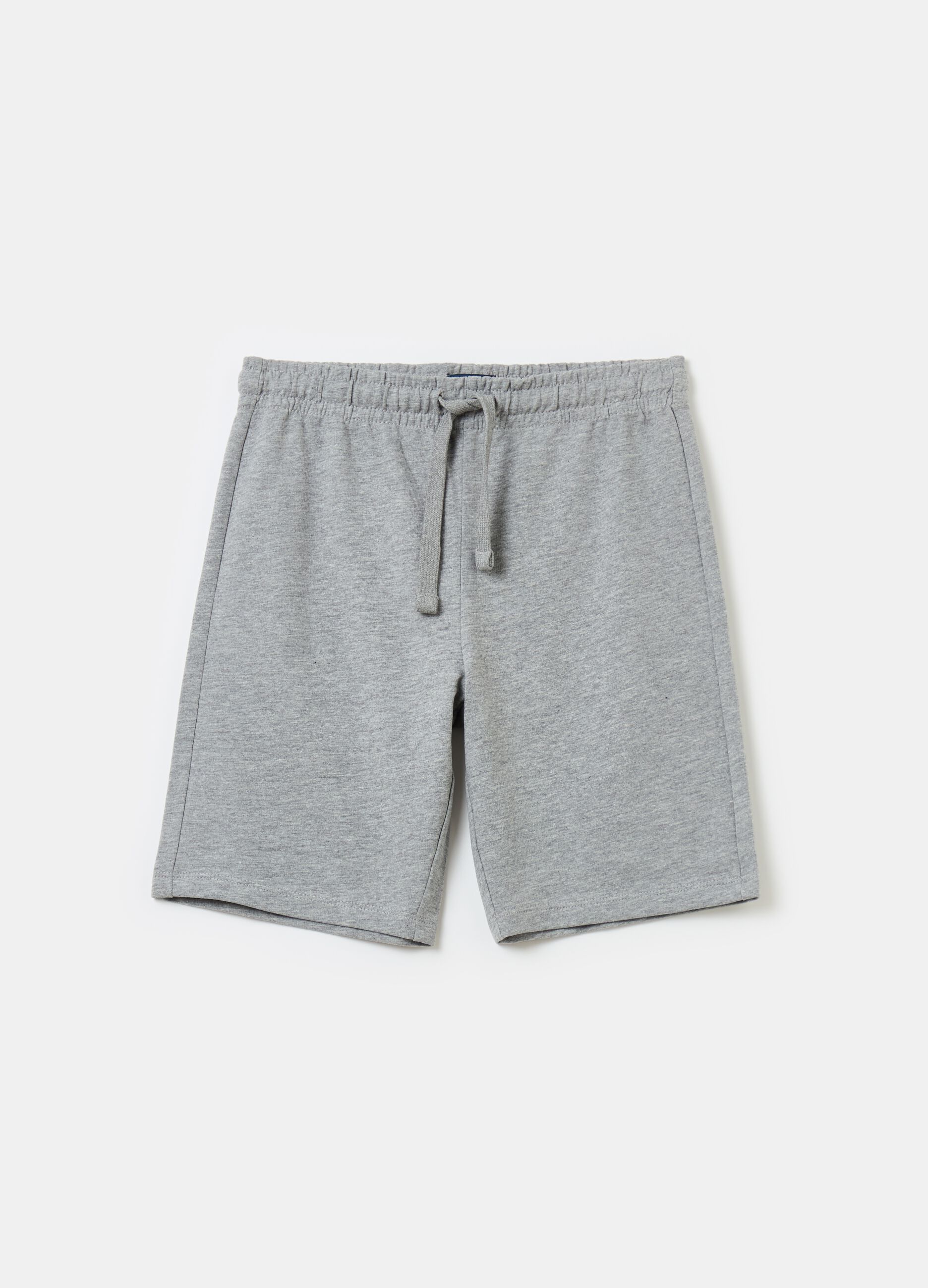Shorts in French terry with drawstring