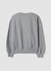 Grey crew-neck sweatshirt in cotton-viscose blend fleece, regular fit_2