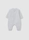 Grey cotton baby romper with embroidery_1
