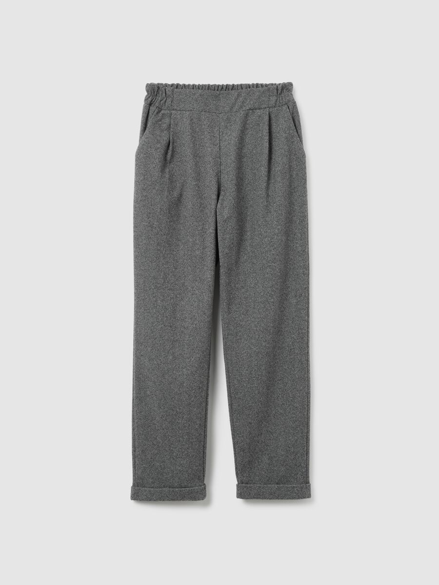 Grey Regular Fit Trousers_4