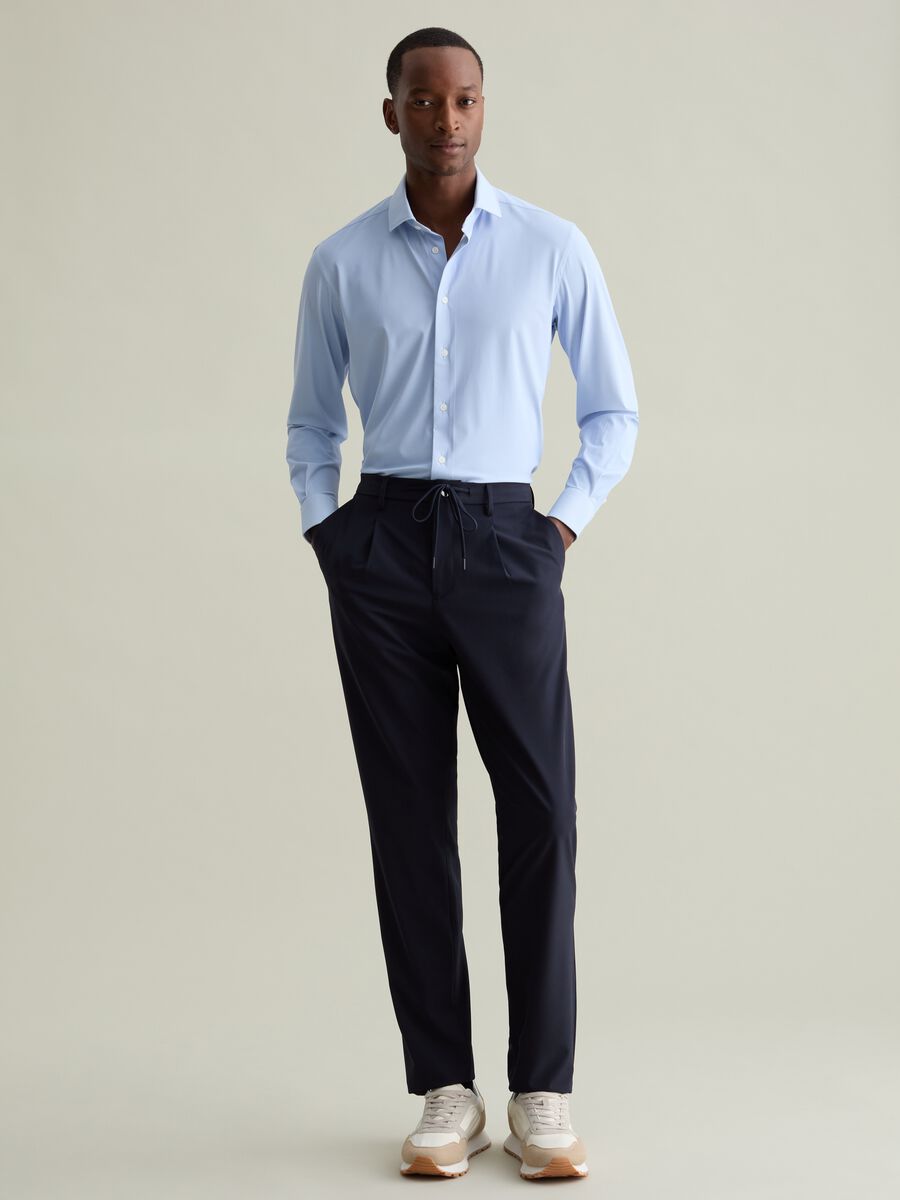Regular-fit shirt in technical fabric_1