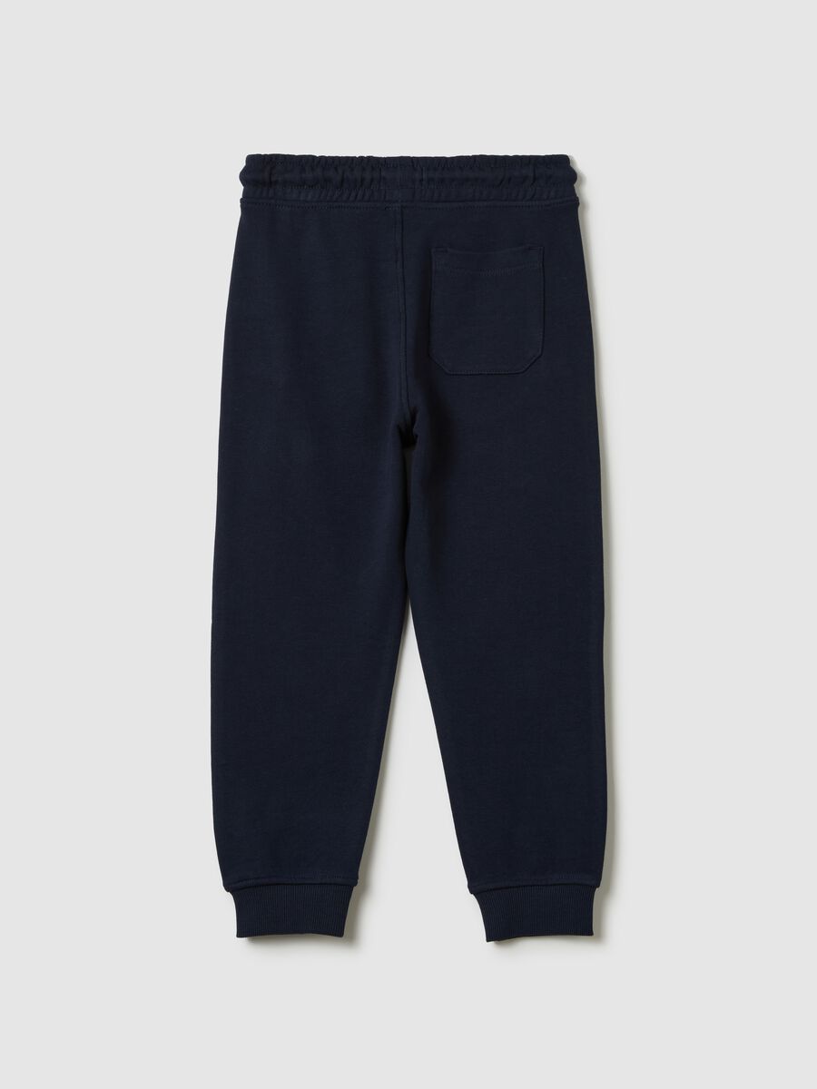 Fleece joggers with drawstring_1