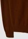 Brown pure wool roll-neck sweater regular fit_1