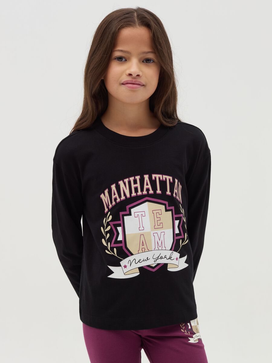 Long-sleeved T-shirt with print_0