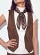 Gilet marrone in tessuto elasticizzato con borchie regular fit_2