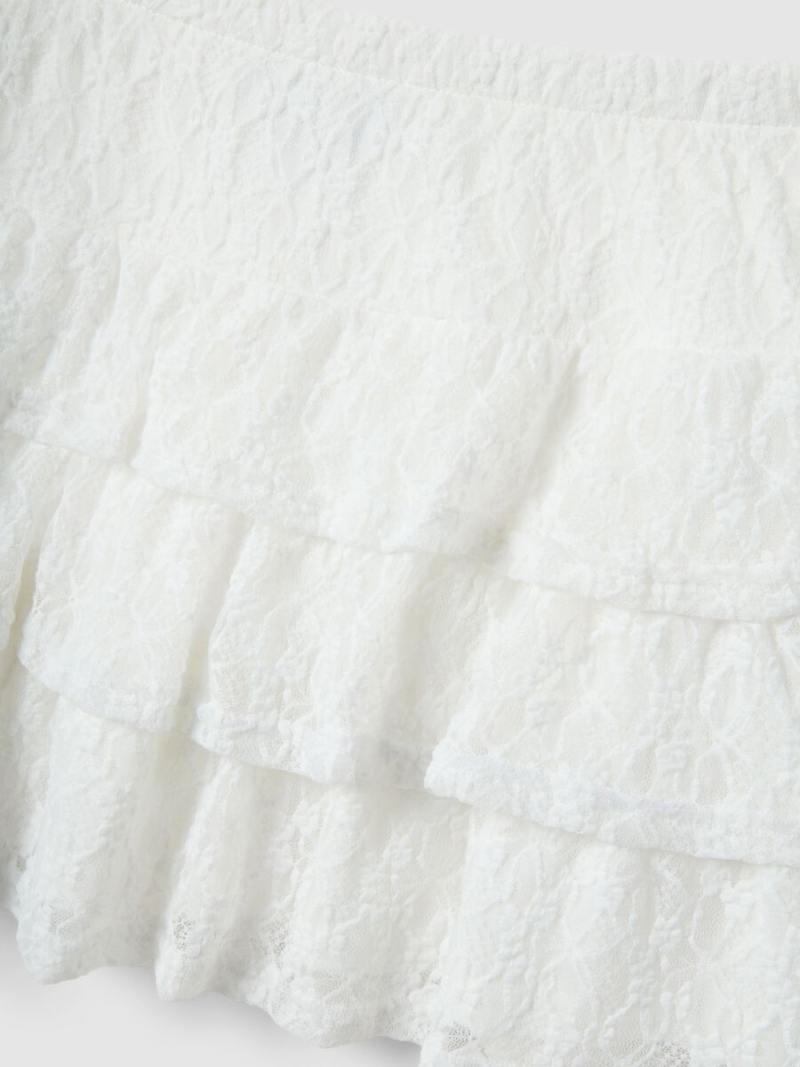 Gonna in pizzo bianca regular fit_5