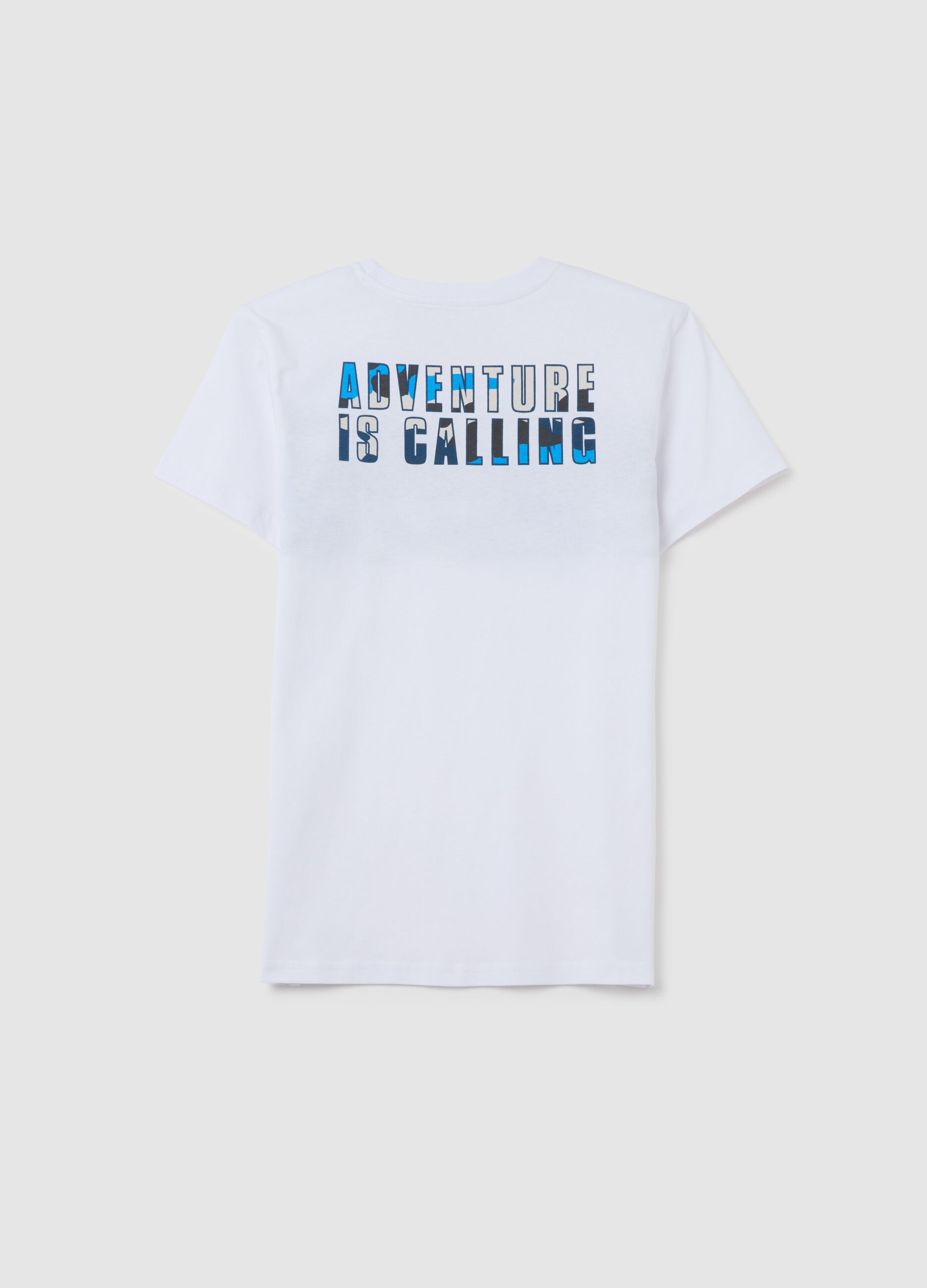 T-shirt da bambino in puro cotone multicolor