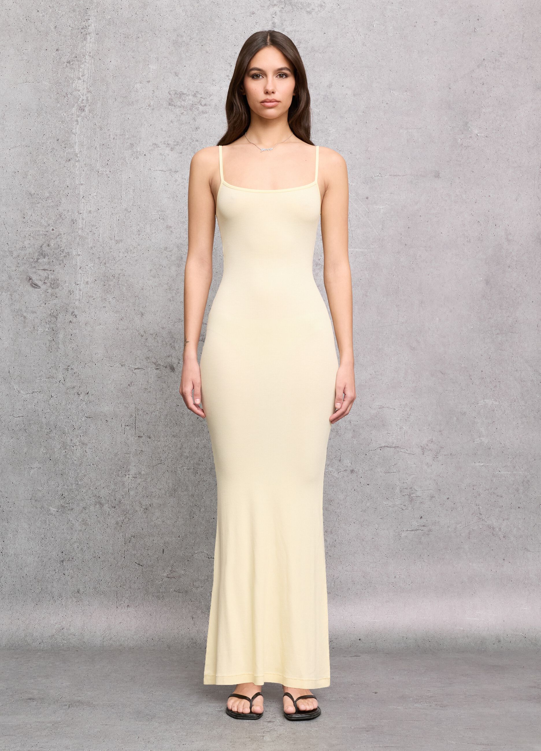 Pastel Yellow Long Dress