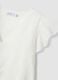 White pure cotton dress with broderie floral embroidery and V-neck_5