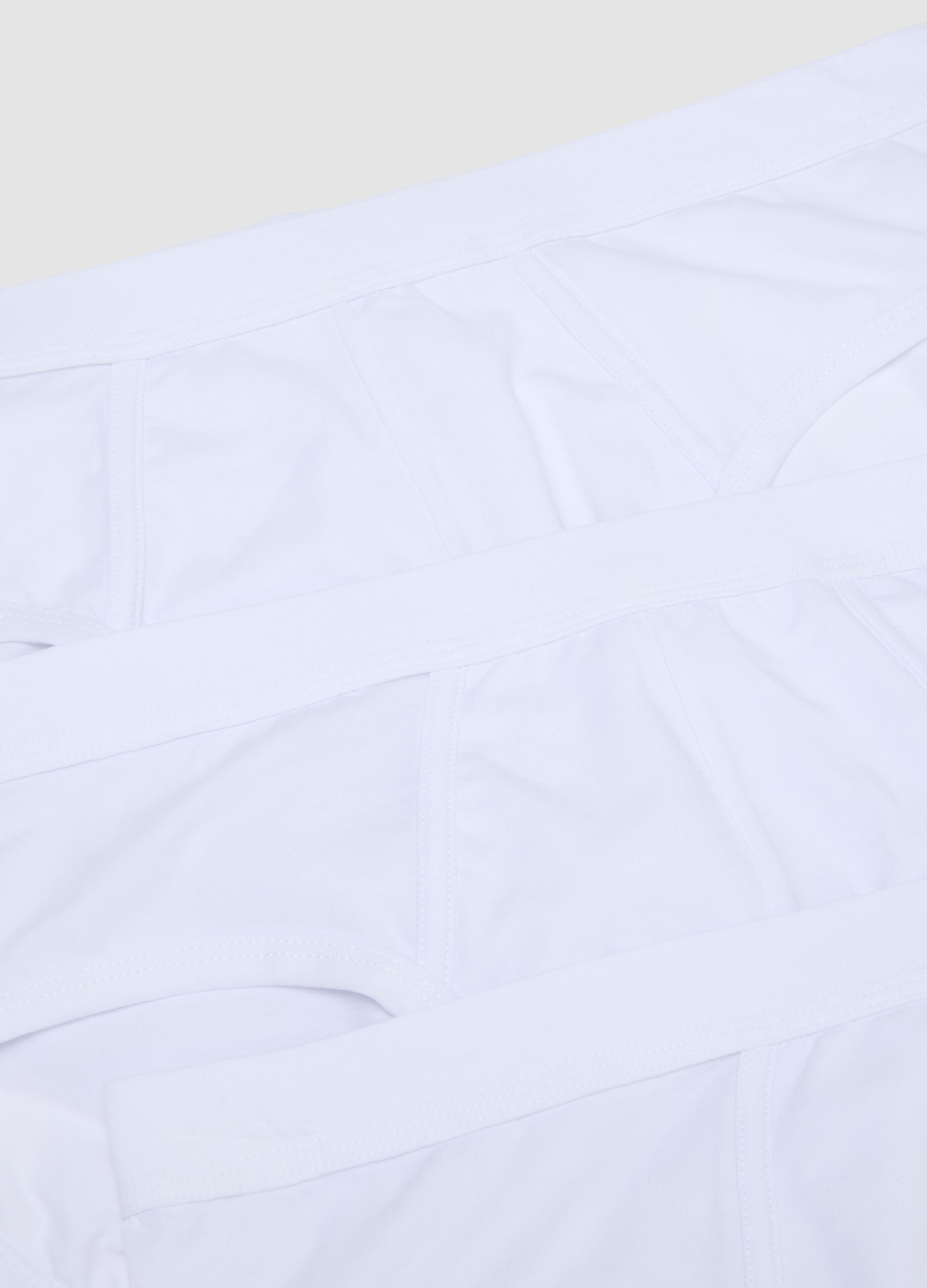 3-pack of white stretch extra-fine cotton briefs
