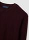 Purple crew neck pullover in pure lambswool regular fit_5