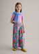 Multicoloured pure cotton palazzo trousers_0