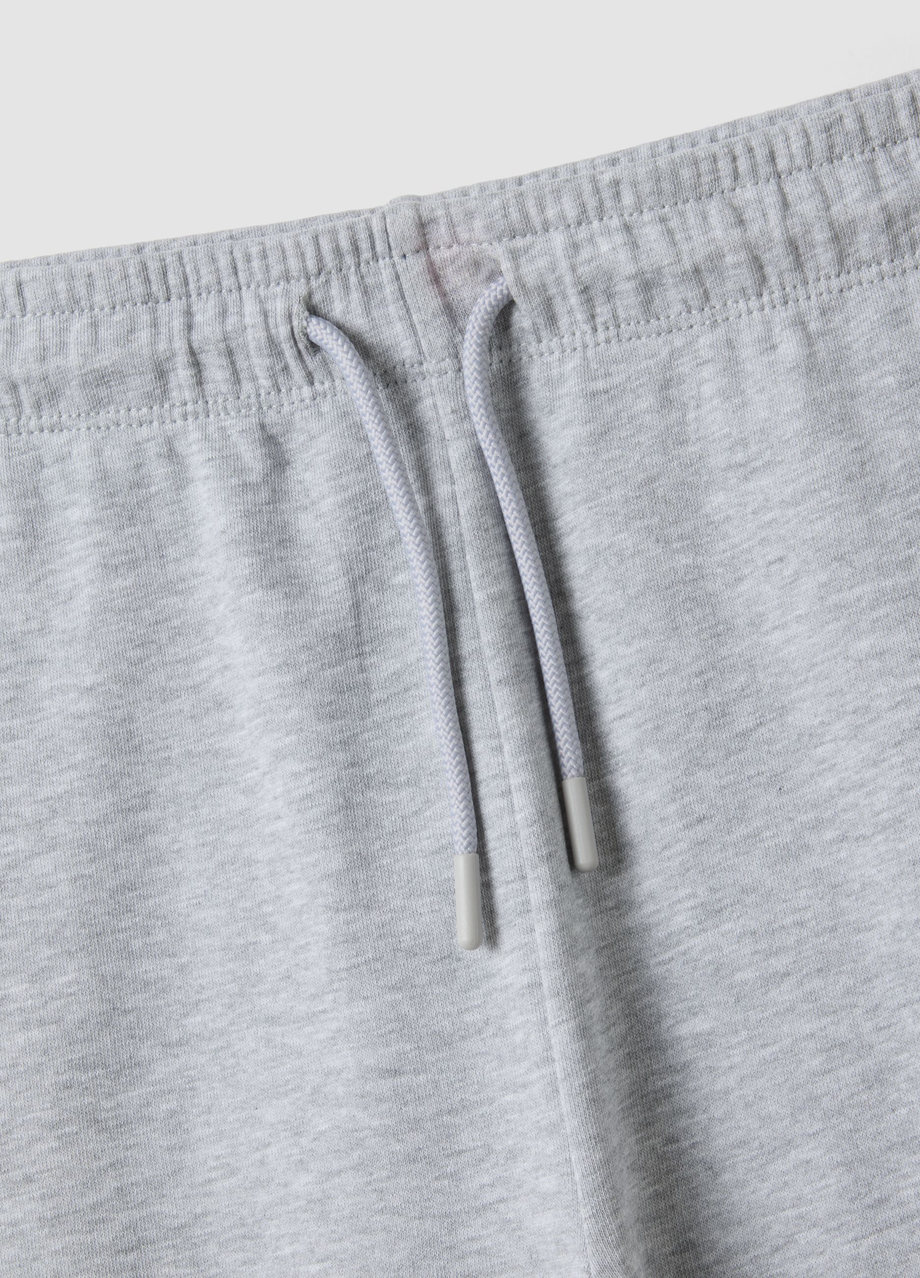 Grey organic cotton jogger trousers, regular fit, for boys