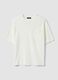 White pure cotton short-sleeve regular-fit T-shirt_4