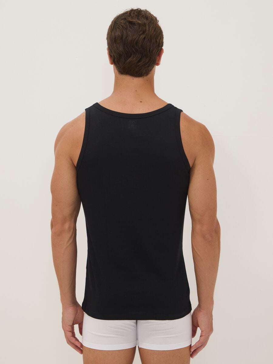 3-pack of blue organic cotton vests_3