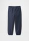 Blue stretch cotton jogger trousers_1