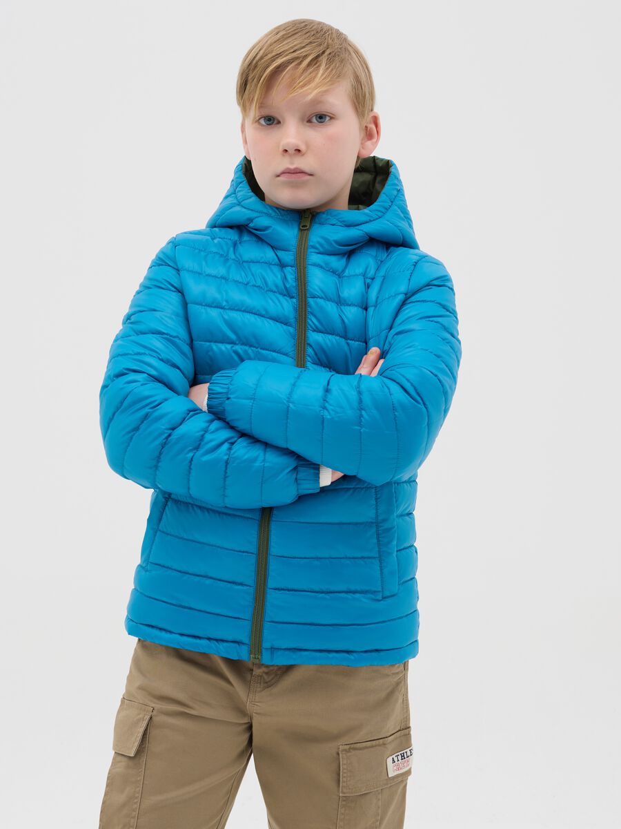 Reversible waterproof ultralight down jacket_1