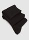 Triple pack of long black cotton blend stretch socks_2