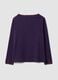 Purple striped pure cotton crew-neck T-shirt, regular fit_2