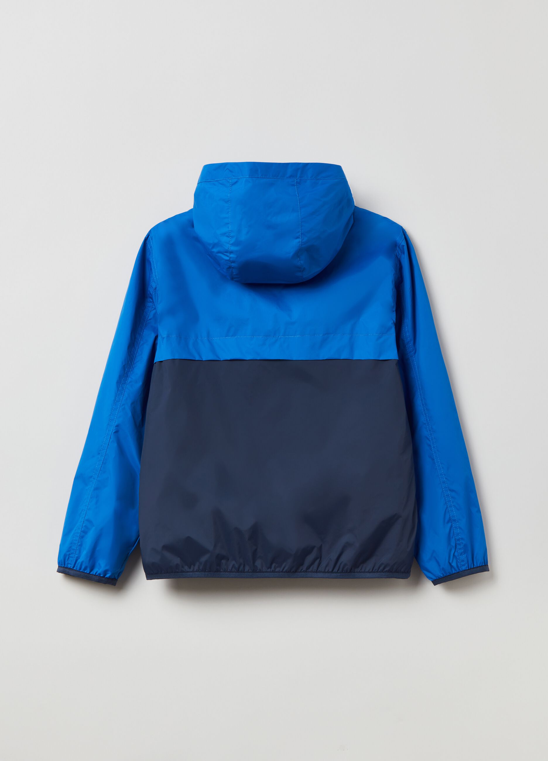 Colourblock waterproof jacket