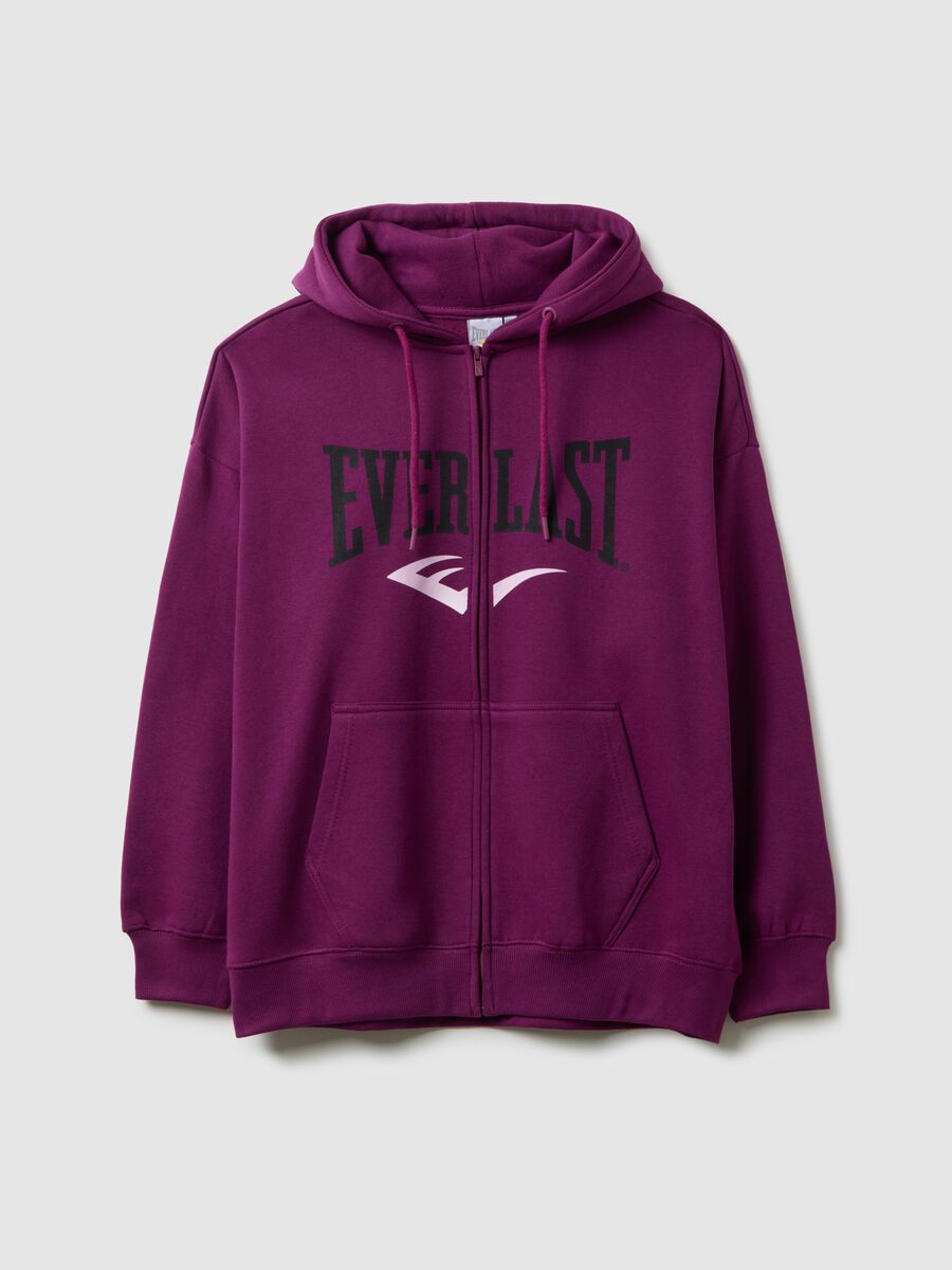 Purple cotton blend sweatshirt regular fit_0