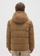 Boy's padded jacket in brown fabric, regular fit_1