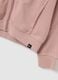 Girls' pink pure cotton hoodie with zip_2