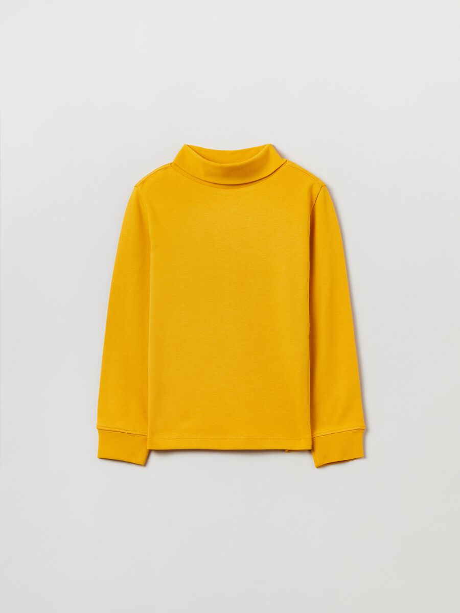 T-shirt maniche lunghe a collo alto_0