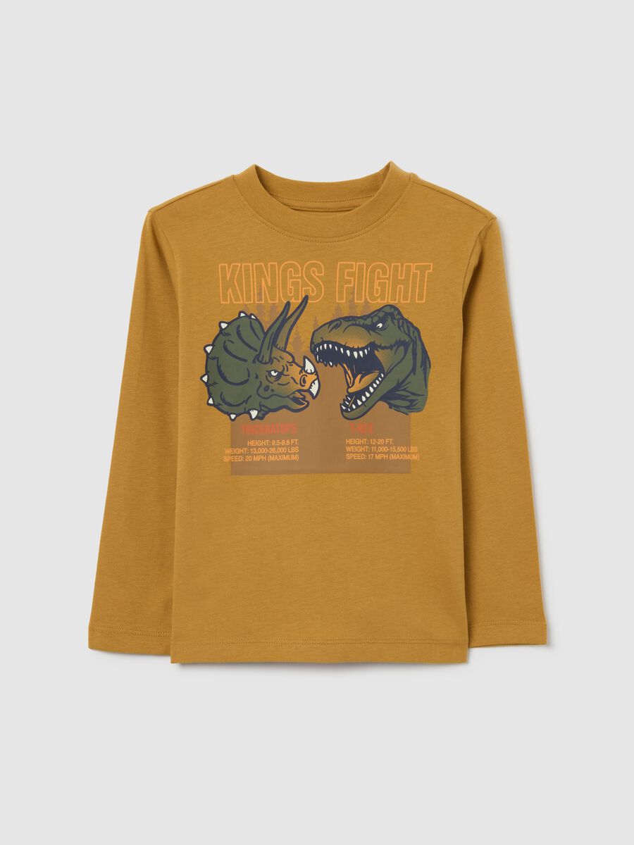Brown long-sleeve shirt for children_0
