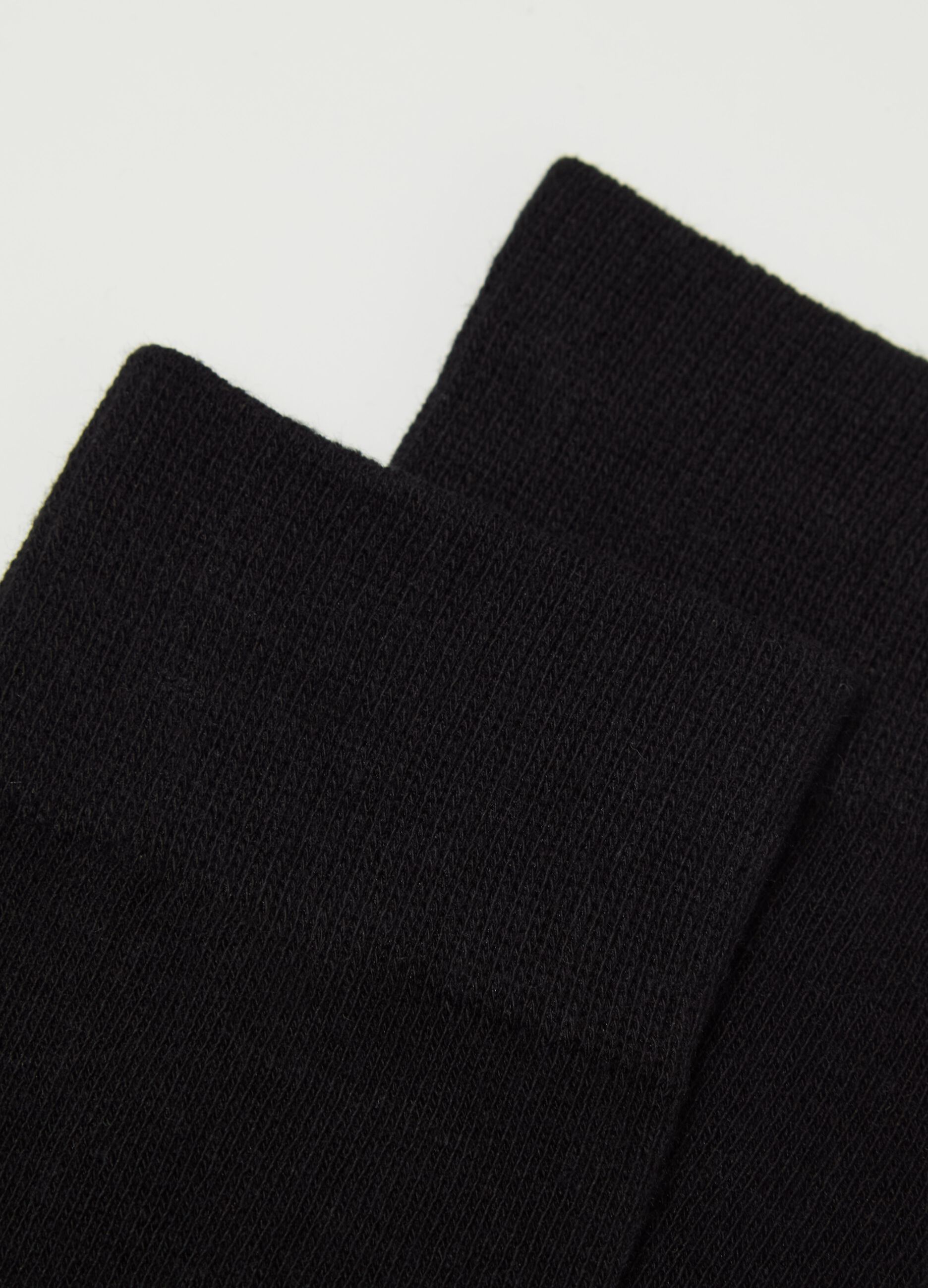 Three-pair pack long socks in organic cotton