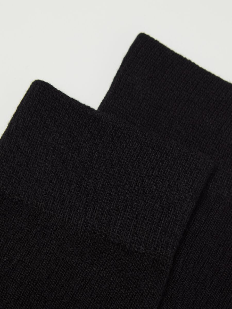 Three-pair pack long socks in organic cotton_1